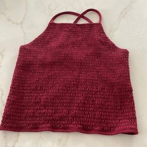 HOLLISTER COTTON CROP TOP